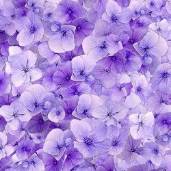 Timeless Treasures Viola Floral  Fleur CD3505 lilac