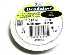 Jewellery Wire Beadalon 7 Strand Black BDN07BL