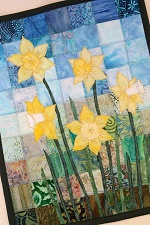 PingWynny Daffodils Art Quilt