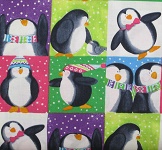 Happy Penguins Squares 